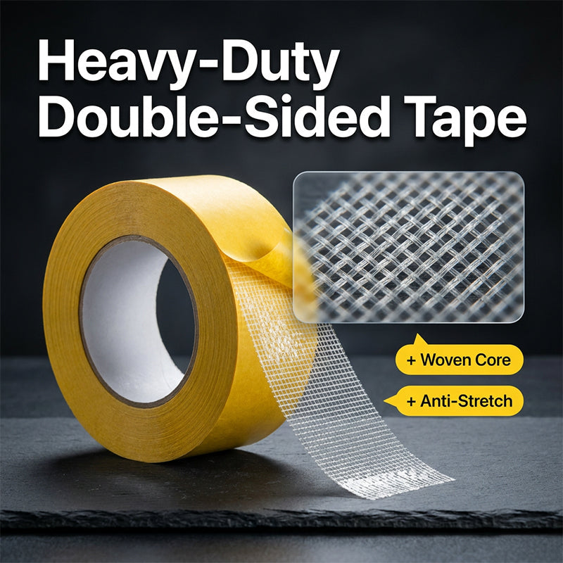 Heavy-Duty Double-Sided Mesh Tape – Strong Grip, Clean Removal
