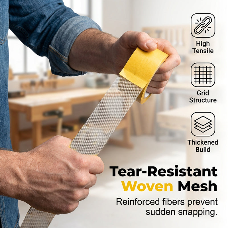 Heavy-Duty Double-Sided Mesh Tape – Strong Grip, Clean Removal