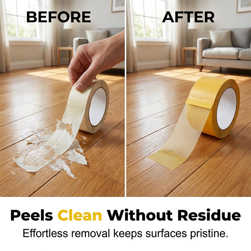 Heavy-Duty Double-Sided Mesh Tape – Strong Grip, Clean Removal
