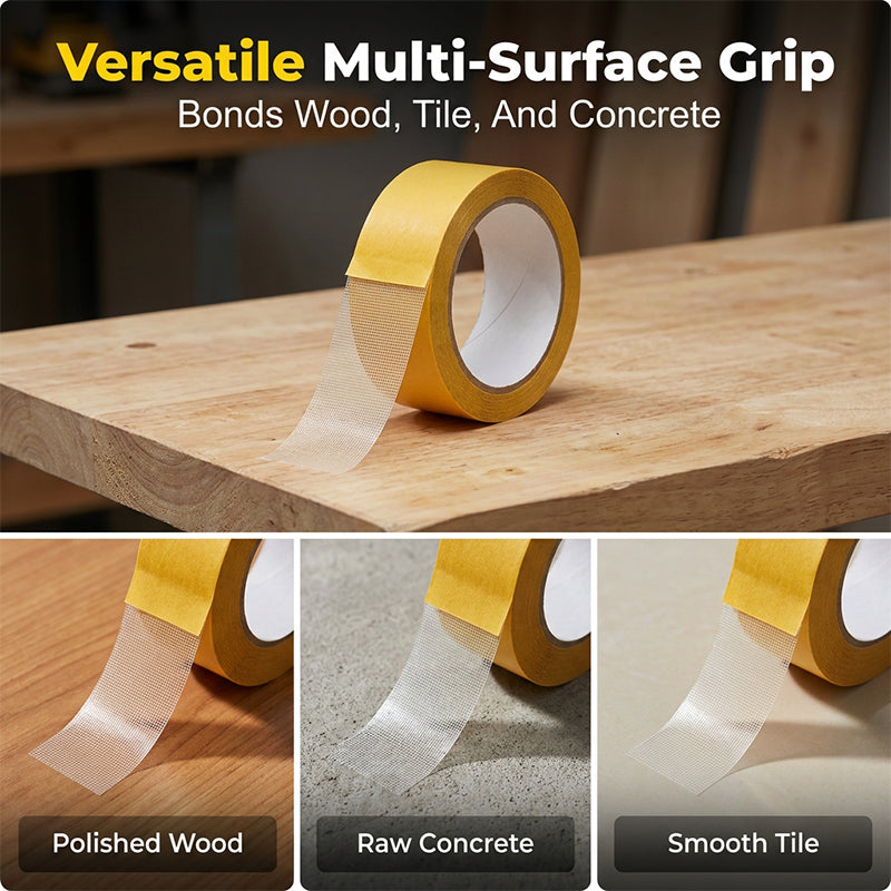 Heavy-Duty Double-Sided Mesh Tape – Strong Grip, Clean Removal