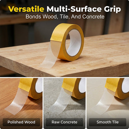 Heavy-Duty Double-Sided Mesh Tape – Strong Grip, Clean Removal